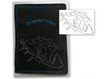 Stickserie - Hiking Wandern Line Art 7